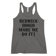 Load image into Gallery viewer, Made Me Do It Women's Racerback Tank Grey
